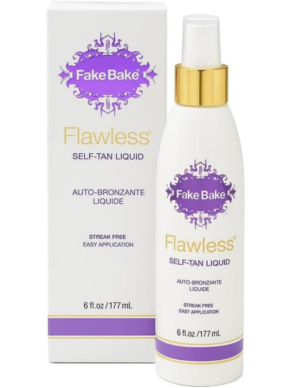 Flawless Self Tanning Liquid | Sunless Tanner for Radiant Glow | 6 fl oz